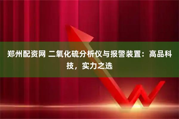 郑州配资网 二氧化硫分析仪与报警装置：高品科技，实力之选