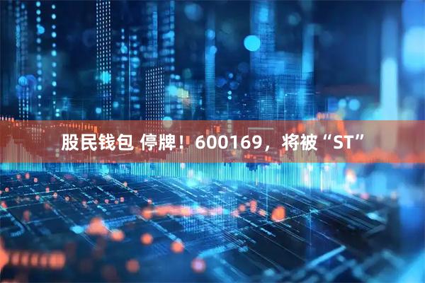 股民钱包 停牌!600169,将被“ST”