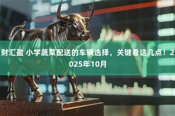 财汇盈 小学蔬菜配送的车辆选择,关键看这几点!2025年10月